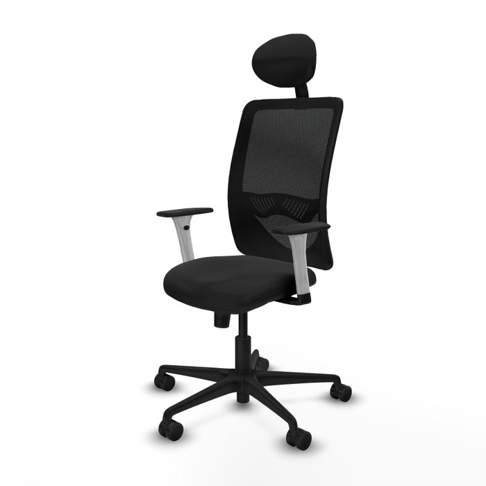 PIQUERAS Y CRESPO Silla de oficina Zulema con mecanismo Sincro, Negro PIQUERAS Y CRESPO Silla de oficina Zulema con mecanismo Sincro, Negro