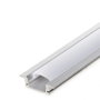 Greenice Perfil de Aluminio para Tira LED con Difusor Opal de 2M