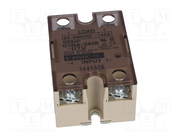 OMRON G3NA-240B-5-24 Relé de semiconductor monofásico 40A 24-240VAC