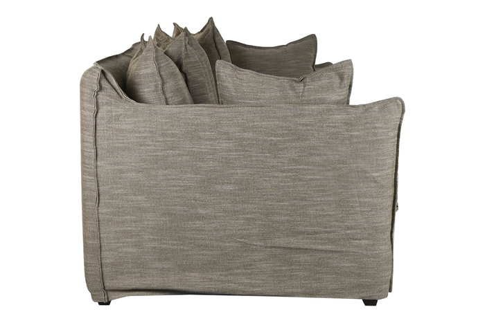 DKD Home Decor Sofá Horeca Verde Lino 260 x 104 x 90 cm con 7 Cojines