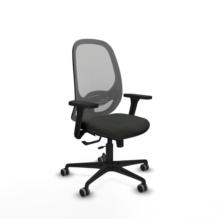 PIQUERAS Y CRESPO Silla de oficina Cilanco con mecanismo Sincro/Traslack, Negro y Gris PIQUERAS Y CRESPO Silla de oficina Cilanco con mecanismo Sincro/Traslack, Negro y Gris