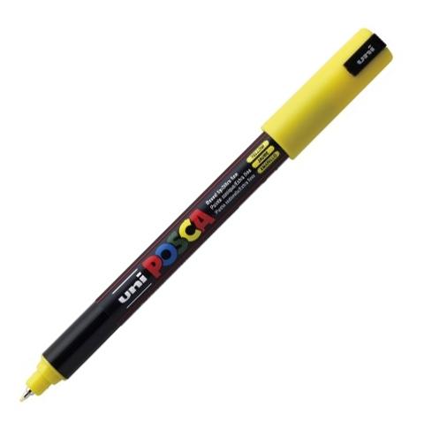 POSCA Marcador No Permanente PC-1MR Punta Extrafina 0.7 mm Amarillo POSCA Marcador No Permanente PC-1MR Punta Extrafina 0.7 mm Amarillo