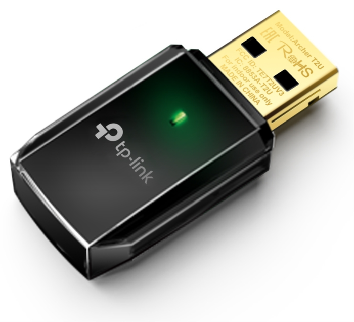 TP-Link Archer T2U V3 Adaptador USB Wi-Fi AC600 Dual Band Negro TP-Link Archer T2U V3 Adaptador USB Wi-Fi AC600 Dual Band Negro