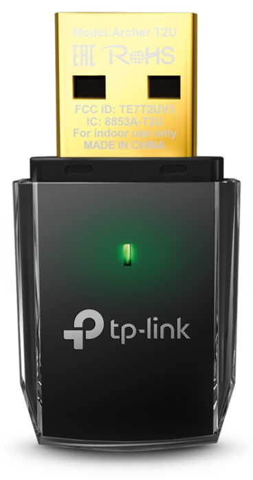 TP-Link Archer T2U V3 Adaptador USB Wi-Fi AC600 Dual Band Negro TP-Link Archer T2U V3 Adaptador USB Wi-Fi AC600 Dual Band Negro