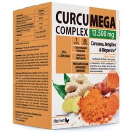 DIETMED Curcumega Complex 30 Sticks Cúrcuma Antiinflamatoria Antioxidante Vitamina C Zinc