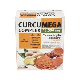 DIETMED Curcumega Complex 30 Sticks Cúrcuma Antiinflamatoria Antioxidante Vitamina C Zinc