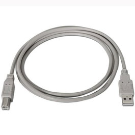 Aisens Cable USB 2.0 Tipo A-M a B-M para Impresora, 3,0 m, Color Beige