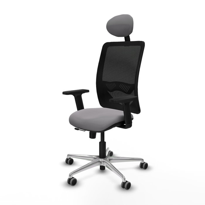 PIQUERAS Y CRESPO Silla de oficina Zulema con mecanismo Sincro/Traslack, Gris y Negro PIQUERAS Y CRESPO Silla de oficina Zulema con mecanismo Sincro/Traslack, Gris y Negro