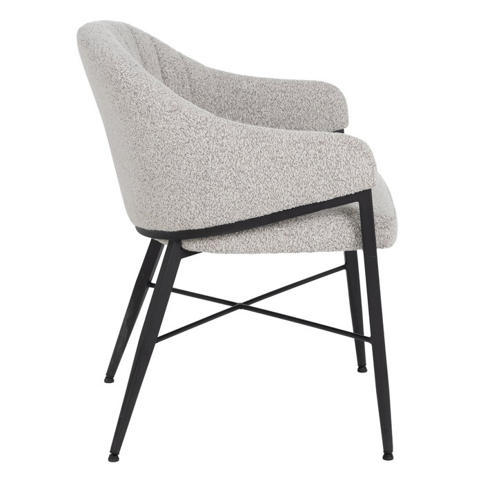 Ixia Silla con Brazos Gris Tejido-Metal Ixia Silla con Brazos Gris Tejido-Metal