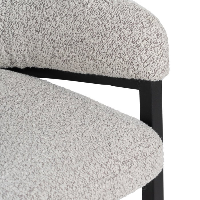 Ixia Silla con Brazos Gris Tejido-Metal Ixia Silla con Brazos Gris Tejido-Metal
