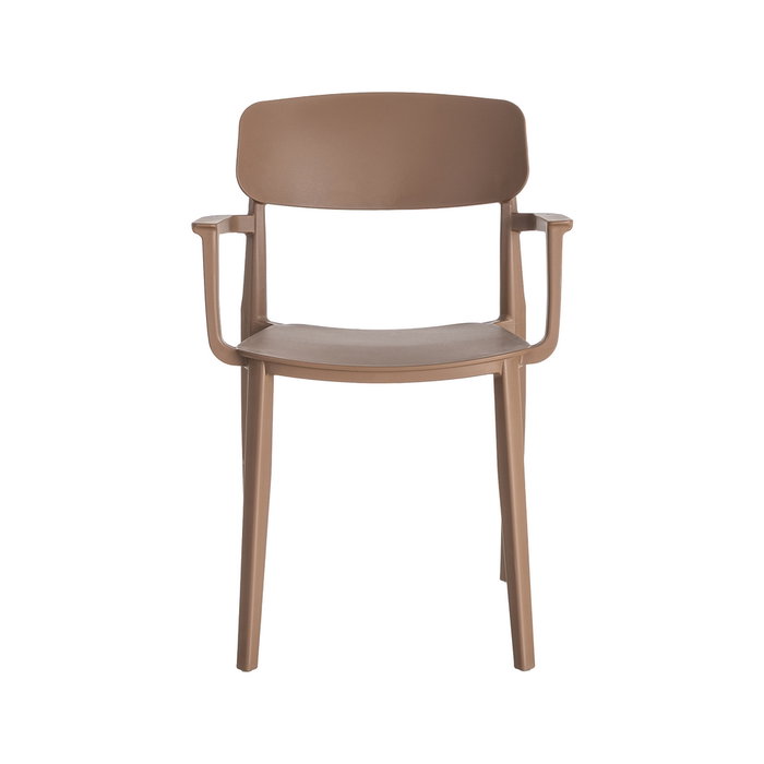 Silla Apilable Marrón Pp Contract 51,50 X 51 X 80 cm (Set de 2)