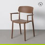 Silla Apilable Marrón Pp Contract 51,50 X 51 X 80 cm (Set de 2)