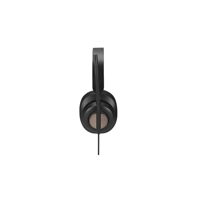 Kensington Auriculares USB-C H2000 para Videoconferencias Oficina, Diadema Negro con Cancelación de Ruido, Micrófono Boom y Controles en Cable