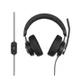Kensington Auriculares USB-C H2000 para Videoconferencias Oficina, Diadema Negro con Cancelación de Ruido, Micrófono Boom y Controles en Cable