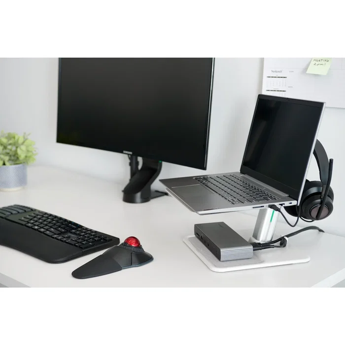 Kensington Auriculares USB-C H2000 para Videoconferencias Oficina, Diadema Negro con Cancelación de Ruido, Micrófono Boom y Controles en Cable