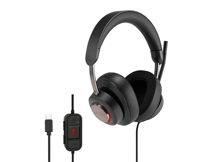 Kensington H2000 Auriculares Circumaurales USB-C Negro