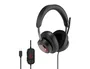 Kensington H2000 Auriculares Circumaurales USB-C Negro
