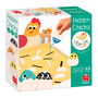Goula Hidden Chicks 1110100759 - Juego de Mesa y Puzzle Memo para Niños +3 Años - Encuentra los Pollitos - Idioma: Español, Inglés, Francés, Alemán, Portugués