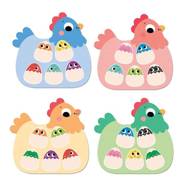 Goula Hidden Chicks - Juego de encontrar pollitos, 2 modos de juego, tableros con forma de gallina, a partir de 3 años (alemán, inglés, español, francés, italiano, portugués)