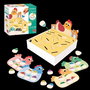 Goula Hidden Chicks - Juego de encontrar pollitos, 2 modos de juego, tableros con forma de gallina, a partir de 3 años (alemán, inglés, español, francés, italiano, portugués)
