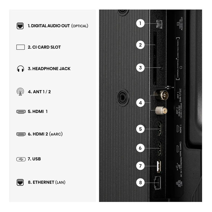 Hisense 32A49S Smart TV HD 32 pulgadas Negro