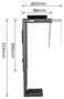 EWENT Soporte para CPU EW1293 Ajustable Negro
