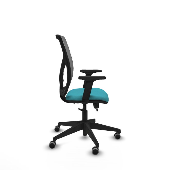 PIQUERAS Y CRESPO Silla de oficina Motilla con mecanismo Sincro/Traslack, Turquesa y Gris PIQUERAS Y CRESPO Silla de oficina Motilla con mecanismo Sincro/Traslack, Turquesa y Gris