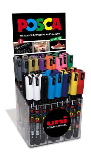 POSCA PC-1MR Rotulador de pintura 0,7 mm Colores surtidos (Expositor 48 unidades) POSCA PC-1MR Rotulador de pintura 0,7 mm Colores surtidos (Expositor 48 unidades)