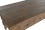 DKD Home Decor Consola de Teca Reciclada con 4 Cajones 220x80x78
