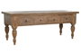 DKD Home Decor Consola de Teca Reciclada con 4 Cajones 220x80x78