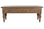 DKD Home Decor Consola de Teca Reciclada con 4 Cajones 220x80x78