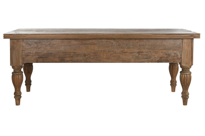 DKD Home Decor Consola de Teca Reciclada con 4 Cajones 220x80x78