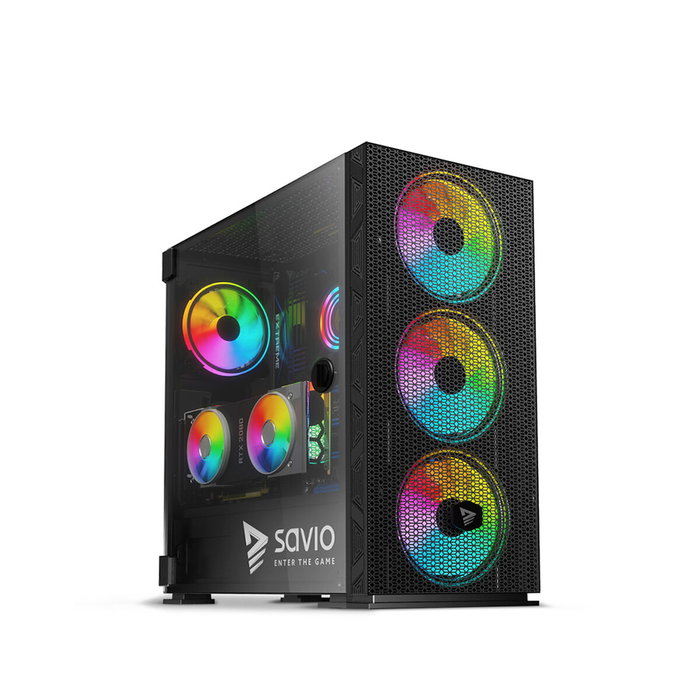 Savio Raptor X1 ATX Mid-Tower Negra Savio Raptor X1 ATX Mid-Tower Negra