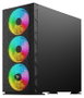 Savio Raptor X1 Torre ATX Mid-Tower, Cristal Templado, 4 Ventiladores ARGB, USB 3.0, E-ATX