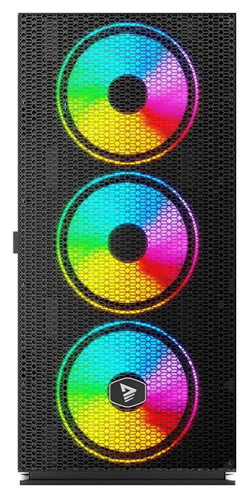 Savio Raptor X1 Torre ATX Mid-Tower, Cristal Templado, 4 Ventiladores ARGB, USB 3.0, E-ATX