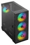 Savio Raptor X1 Torre ATX Mid-Tower, Cristal Templado, 4 Ventiladores ARGB, USB 3.0, E-ATX