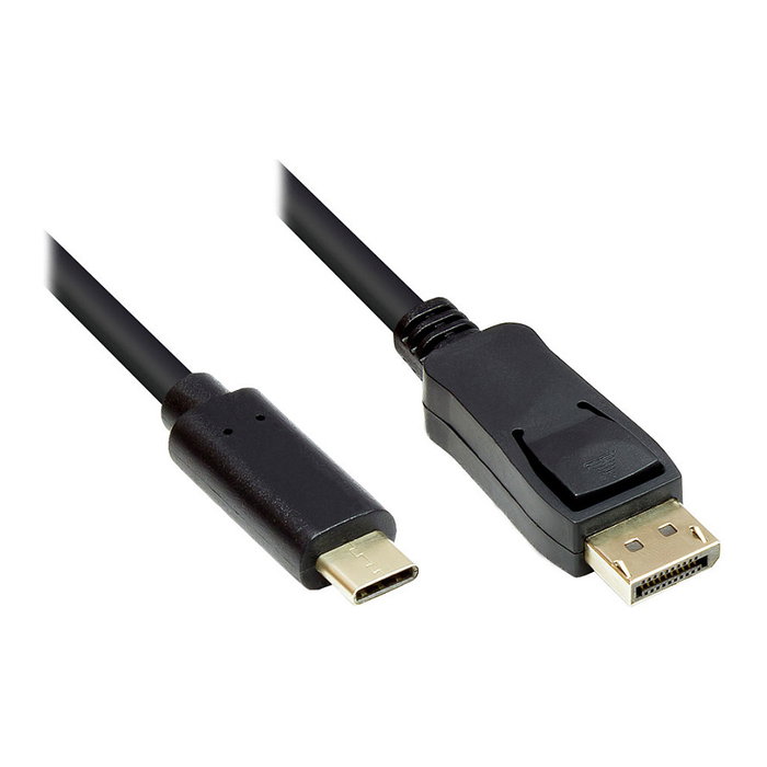 GoodConnections Adaptador de video USB-C a DisplayPort 1.2, 1m, Negro GoodConnections Adaptador de video USB-C a DisplayPort 1.2, 1m, Negro