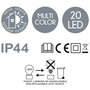 Home Deco Factory Guirnalda Exterior 20 Led Colo
