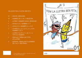 Cuaderno Rebost (Cat.) Fem La Lletra Ben Feta Majusculas Nº 01 (Set de 5)