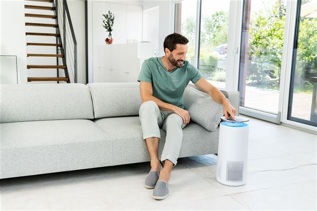 Beurer LR-400 Purificador de Aire con Bluetooth y Wifi para Habitaciones hasta 68m2, Filtro HEPA 99.95%, Sensor PM 2.5, Elimina Polvo, Olores, Pelo Animal, Polen y Bacterias
