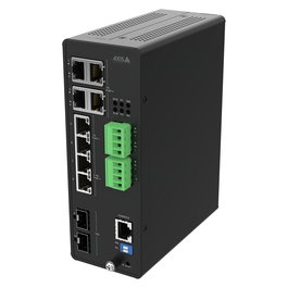 Axis Switch Gestionado Industrial PoE++ D8208-R, 8 Puertos Gigabit con PoE++ (90W), 2 Puertos 10G SFP+, 2 Puertos 2.5G, -40°C a 60°C