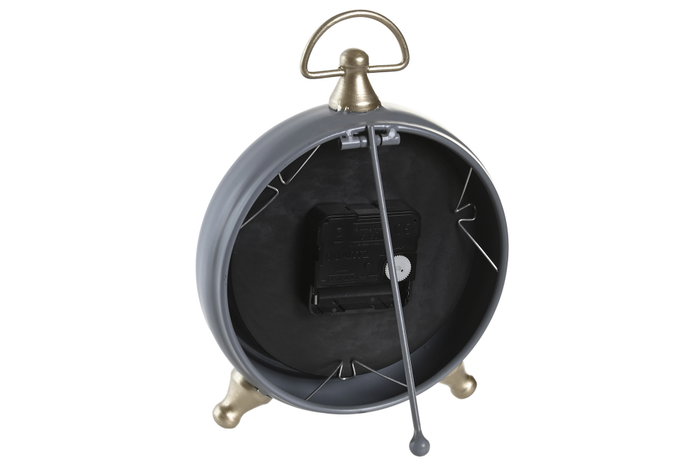 DKD Home Decor Set de 2 Relojes de Sobremesa de Hierro y Cristal, Surtido