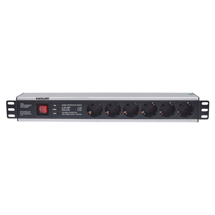 Intellinet 19" 1.5U Rackmount 6-OutputPower Distribution Unit (PDU)
