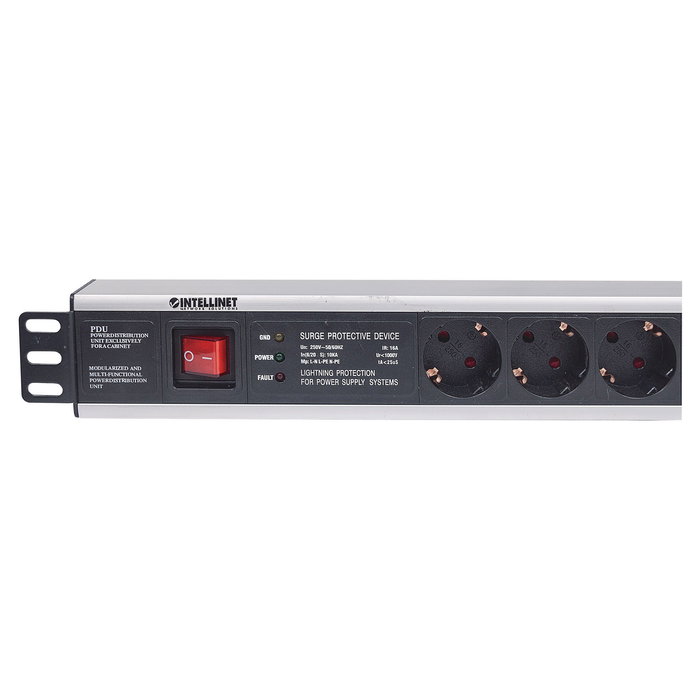 Intellinet 19" 1.5U Rackmount 6-OutputPower Distribution Unit (PDU)