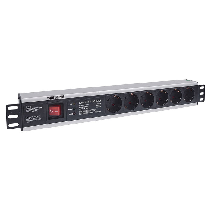 Intellinet 19" 1.5U Rackmount 6-OutputPower Distribution Unit (PDU)