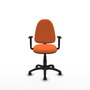 PIQUERAS Y CRESPO Silla de oficina Aýna Naranja con brazos 1D