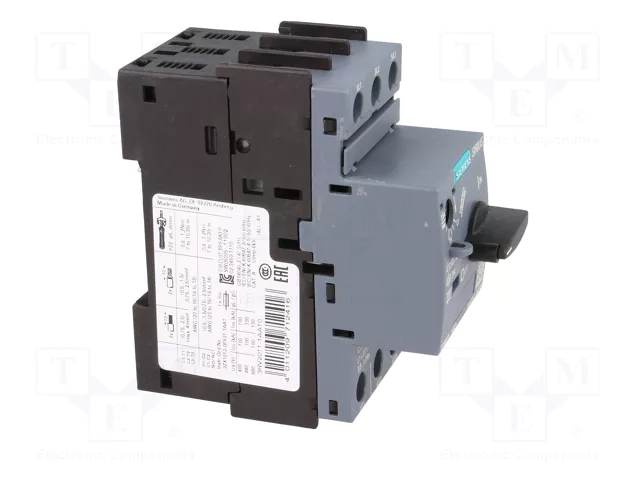Siemens 3RV20111AA10 Interruptor de protección de motor S00 1,1-1,6A Clase 10