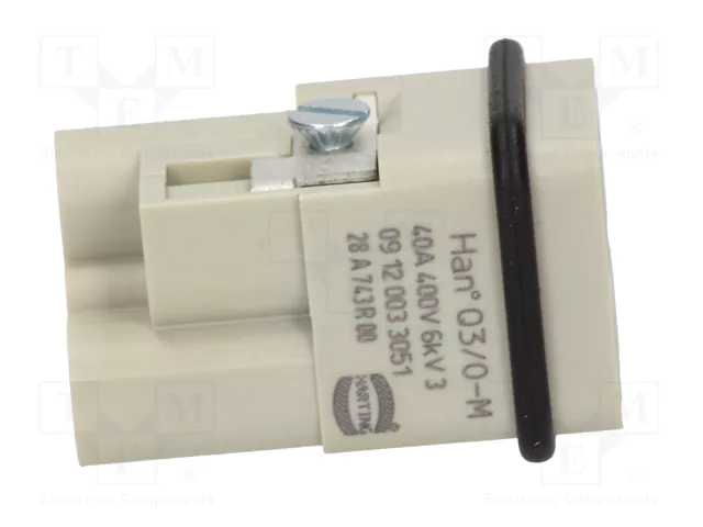 HARTING Han Q3/0 -M- Crimp plantilla de contacto macho