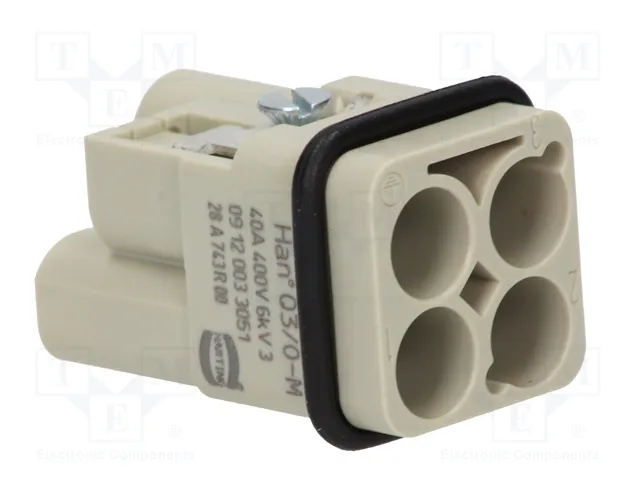 HARTING Han Q3/0 -M- Crimp plantilla de contacto macho
