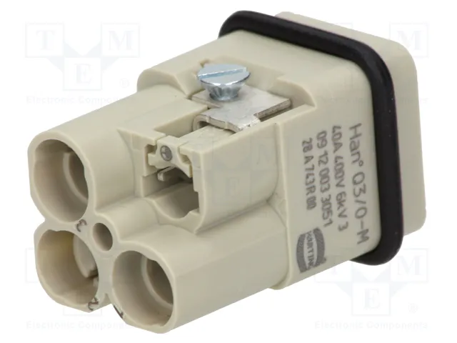 HARTING Han Q3/0 -M- Crimp plantilla de contacto macho